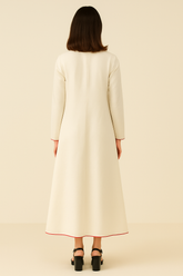 Off-White A-Line Maxi Dress